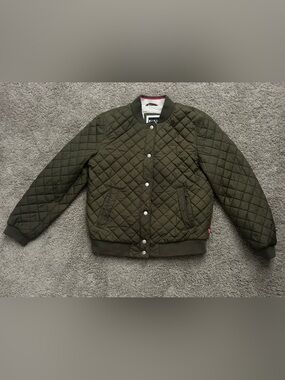 Levi’s Men’s Green Quilted Sherpa Lined Button Front Jacket M